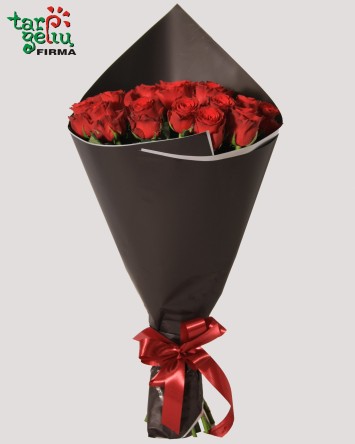 Bouquet RED in BLACK