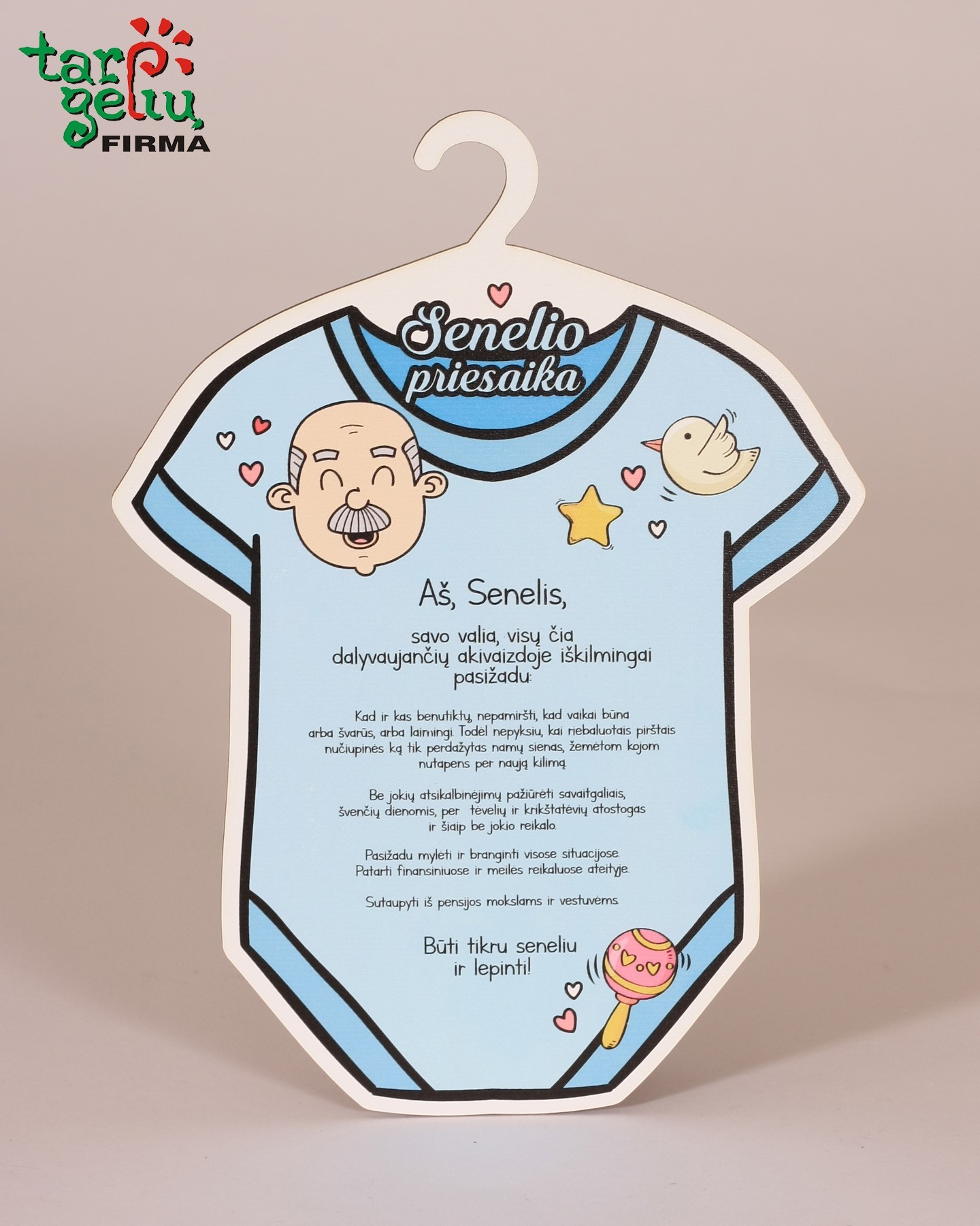 Močiutės/senelio priesaika (spalvota)