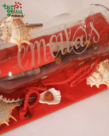 Romantic letter in the bottle 