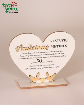 Pastatoma širdis "Auksinių...