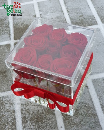 Box "Roses on Ice"