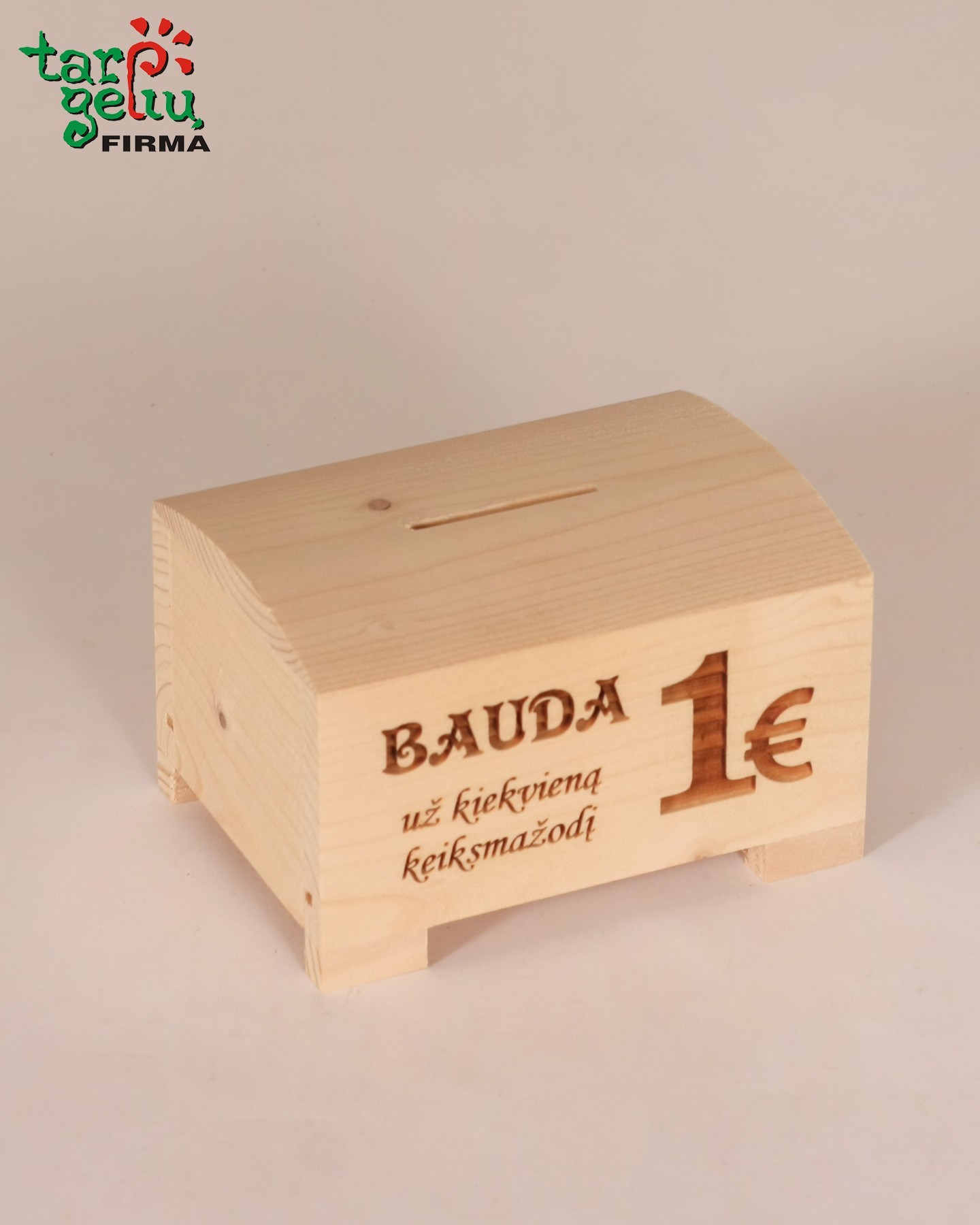 Taupyklė skrynelė "Bauda už keiksmažodį"