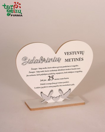 Širdis "Sidabrinių vestuvių...