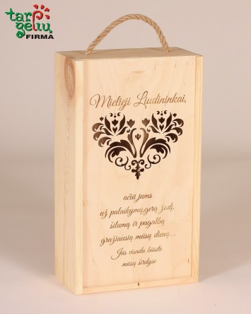 Dviguba vyno dėžė...