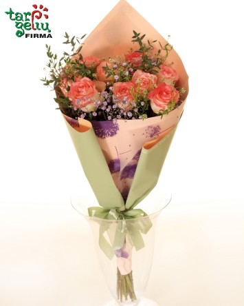 Bouquet of roses "I love summer"