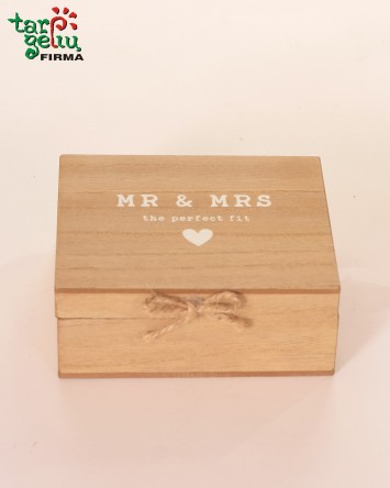 Raktų pakabukai dėžutėje "Mr & MRS"