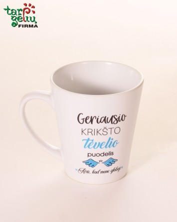 Puodelis "Geriausio krikšto tėvelio/mamytės"